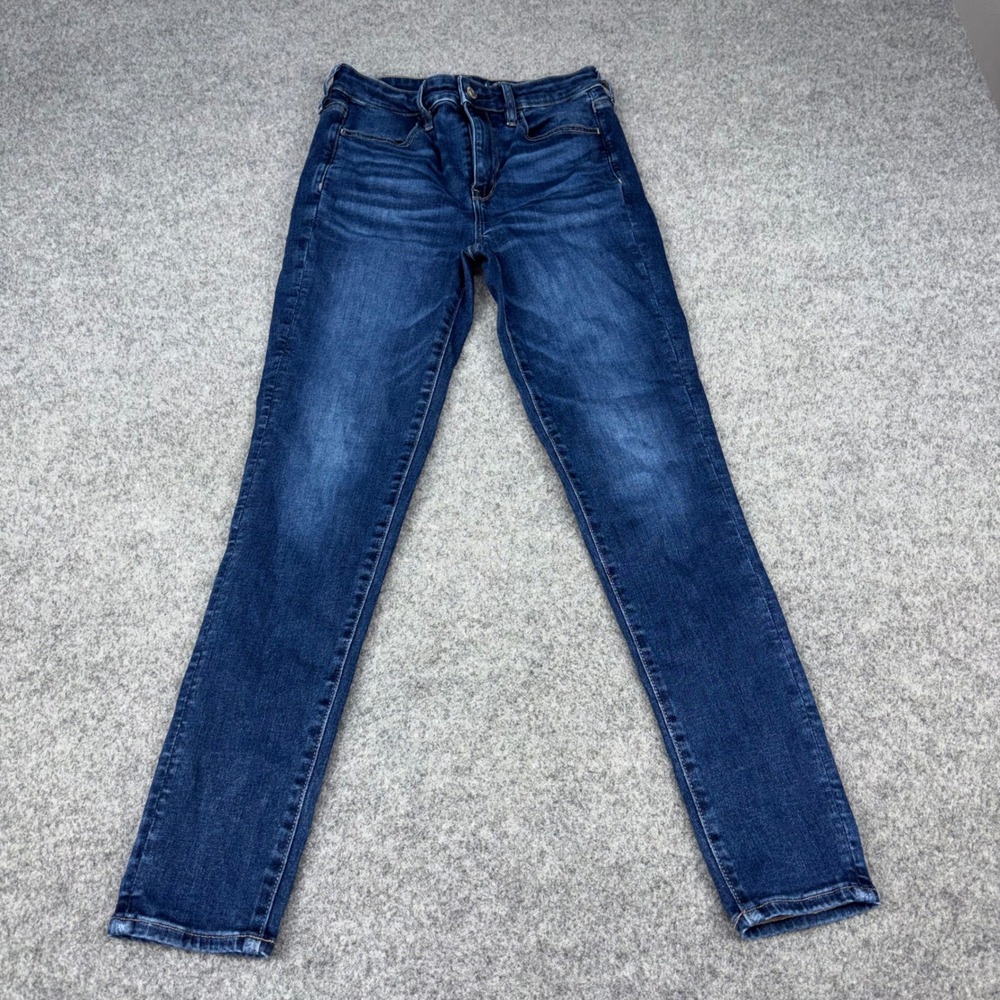 American Eagle High Rise Jegging Womens 6 Blue Next Level Stretch Denim Jeans AE